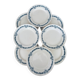 Set of 8 flat plates in Longchamp ironstone model Denise.