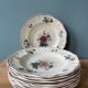 Series of 9 Sarreguemines France soup plates, Agreste collection