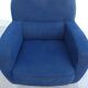 Club armchair upholstered in blue fabrics –Excellent condition-