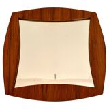 Miroir carré en palissandre par Campo & Graffi, Italie 1960