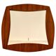 Midcentury Modern Rosewood Square Mirror, Campo & Graffi Italy, 1960
