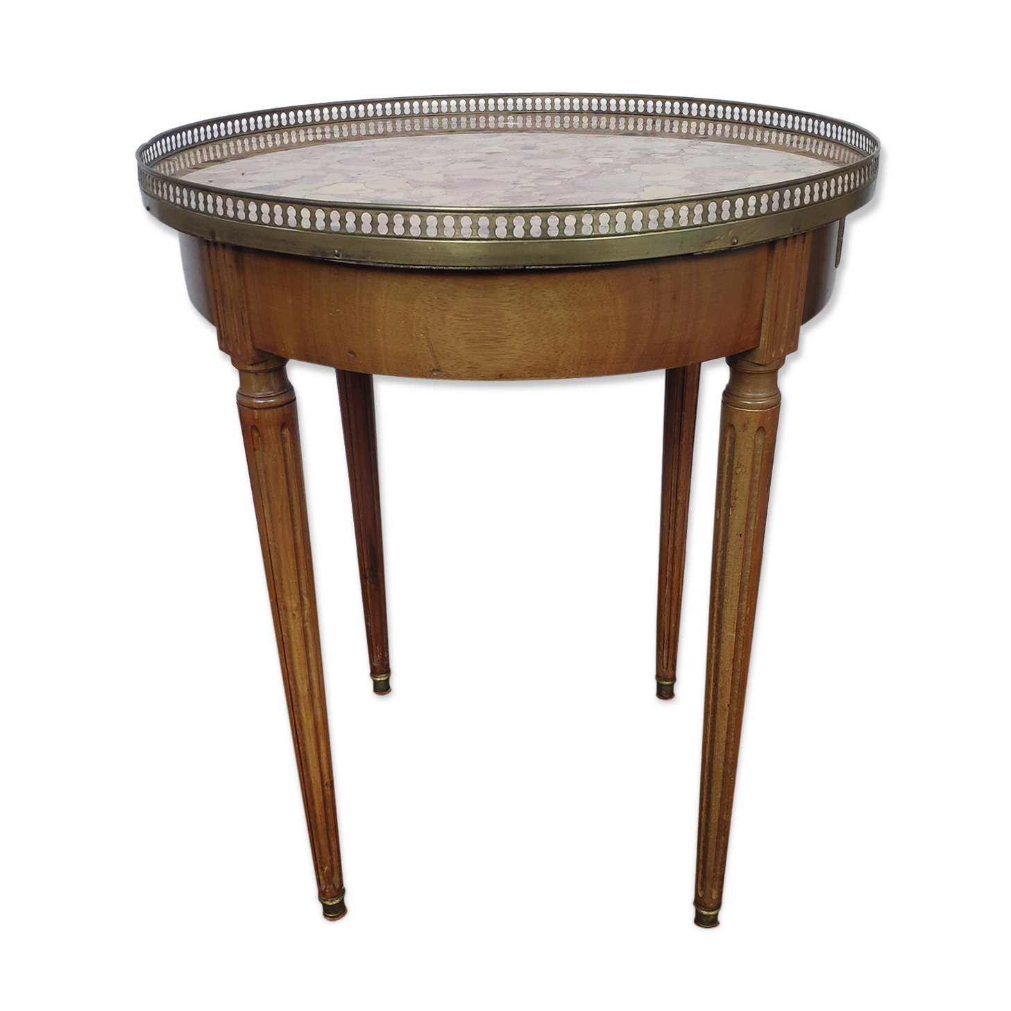 Table bouillotte style Louis XVI marbre