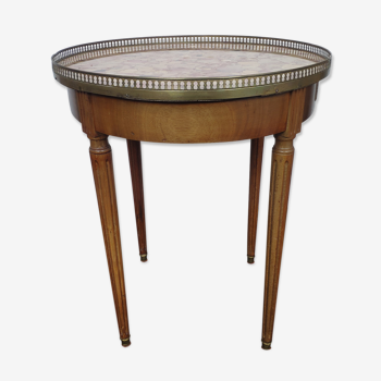 Table bouillotte style Louis XVI marbre