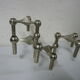 Lot of 4 chrome Nagel candlesticks