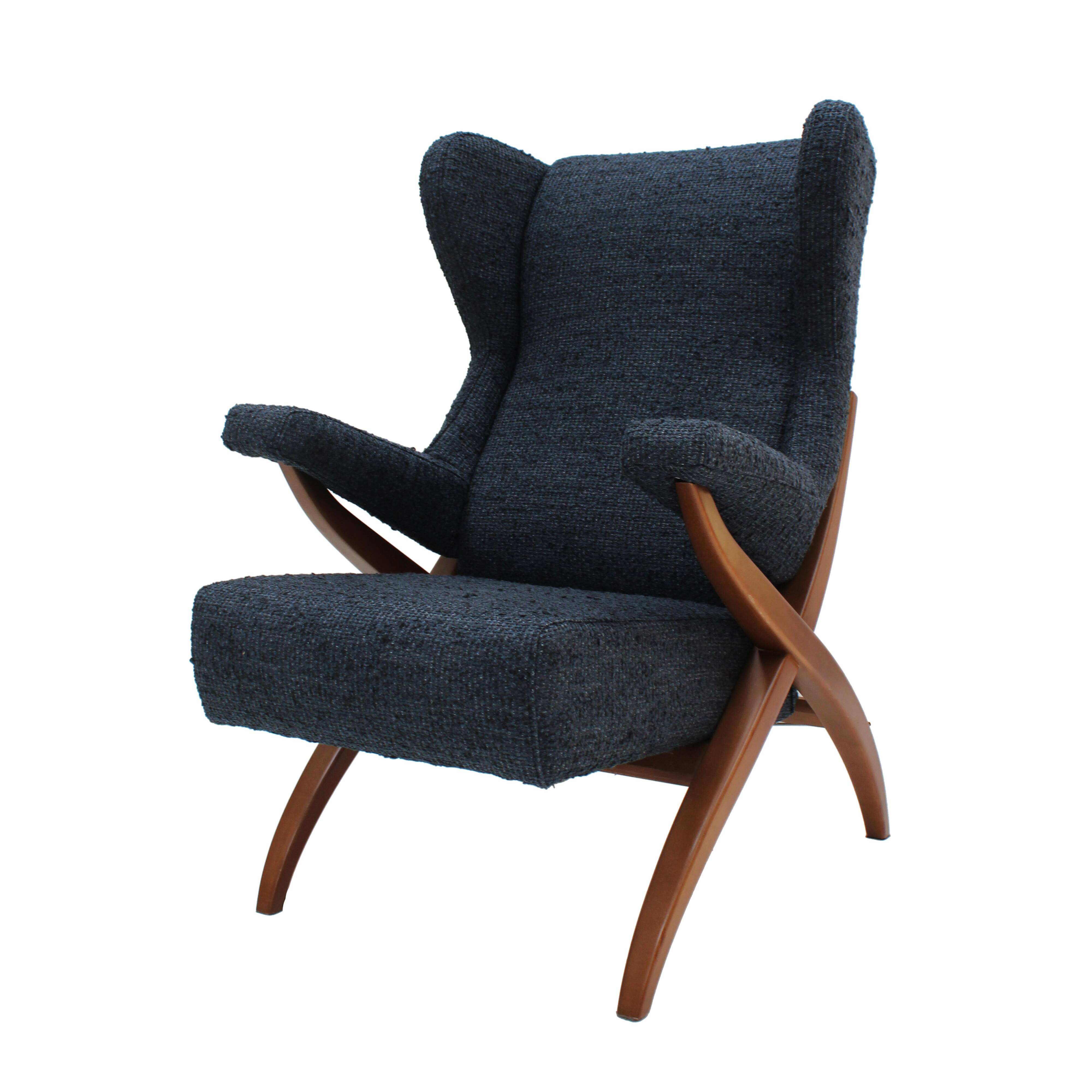 Mid Century Modern Fiorenza Italian Armchairs Designed By Franco Albini, 1950