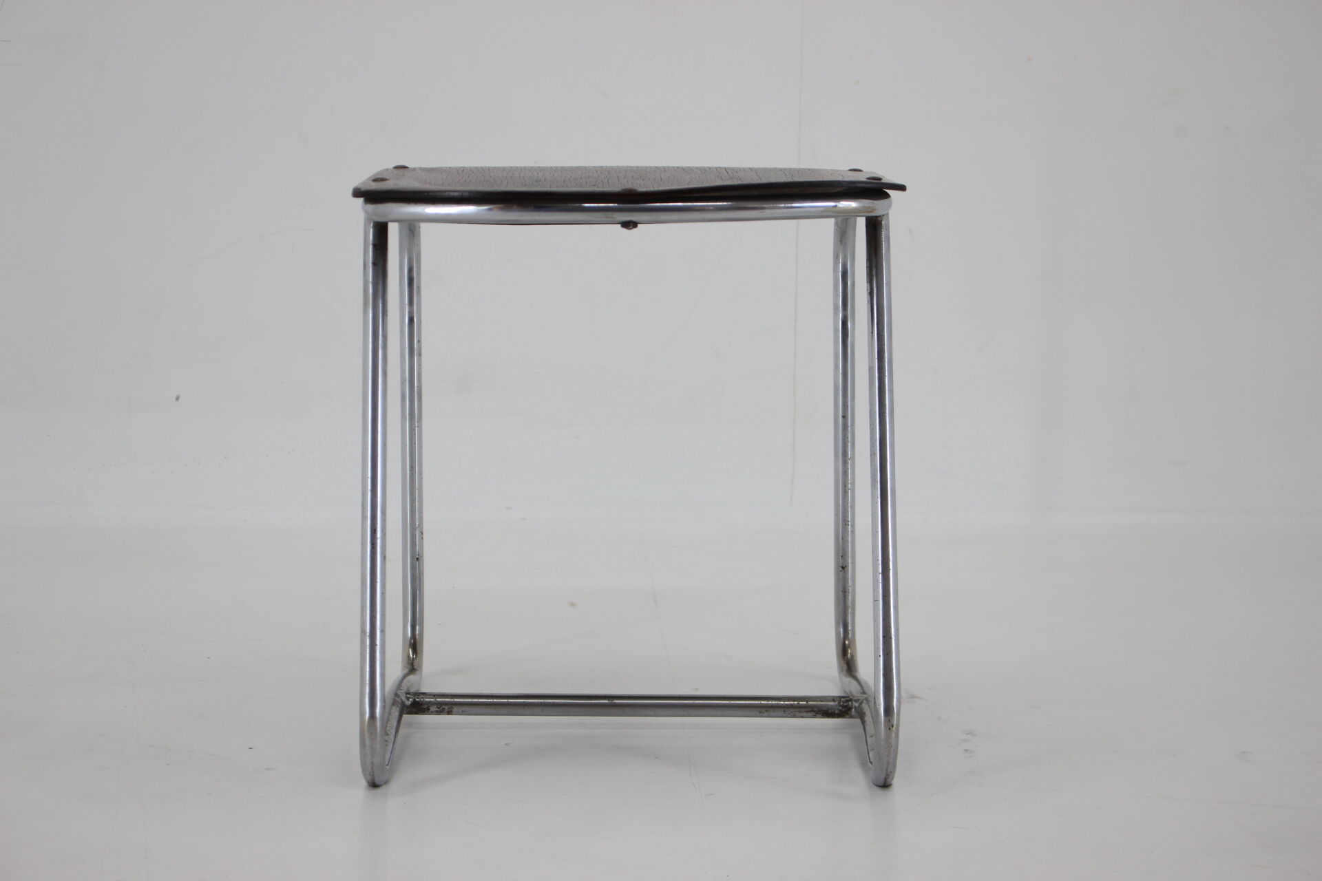 1930s chrome bauhaus stool ,czechoslovakia