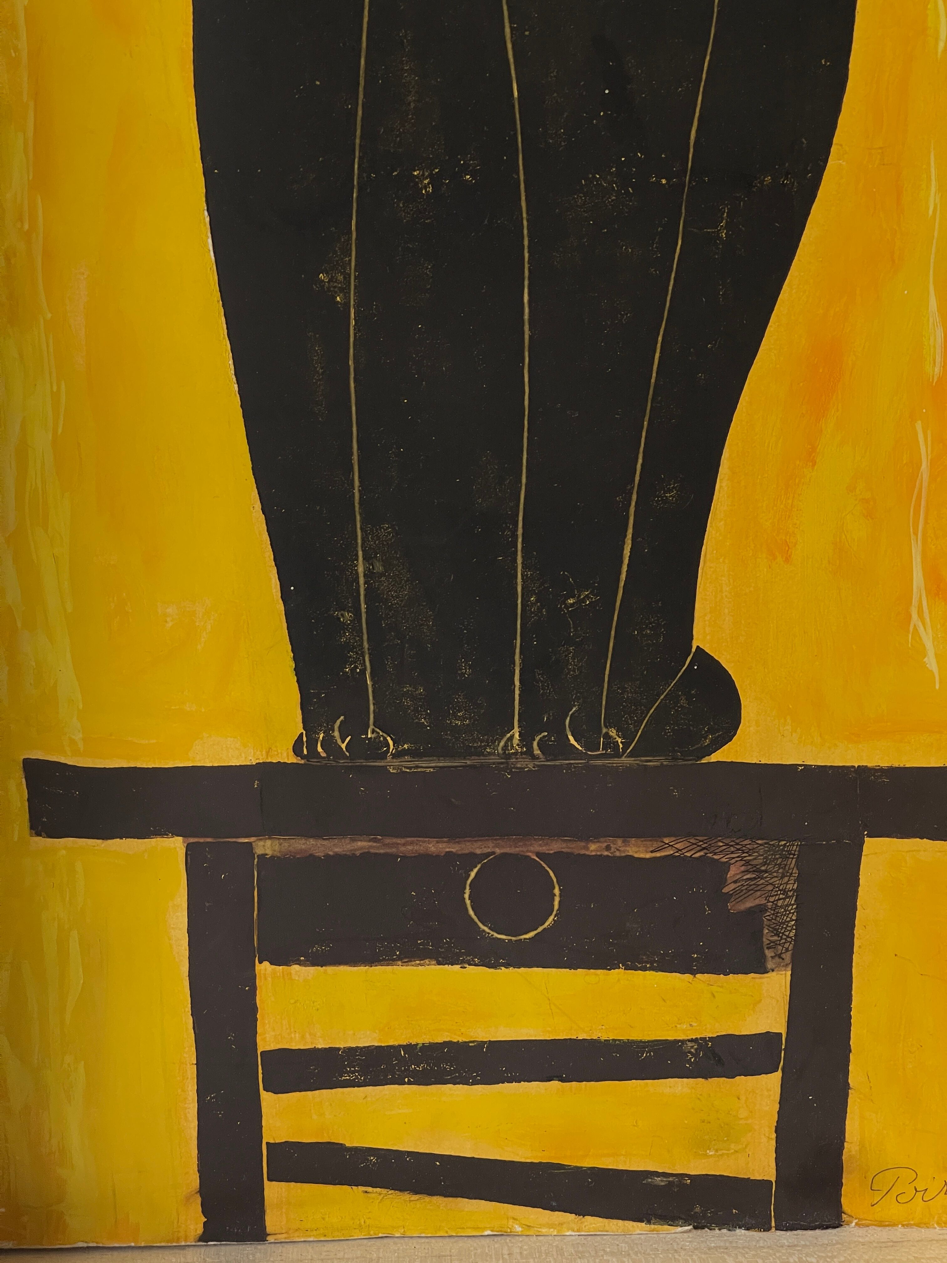 Gouache sur papier  d'etienne poirier