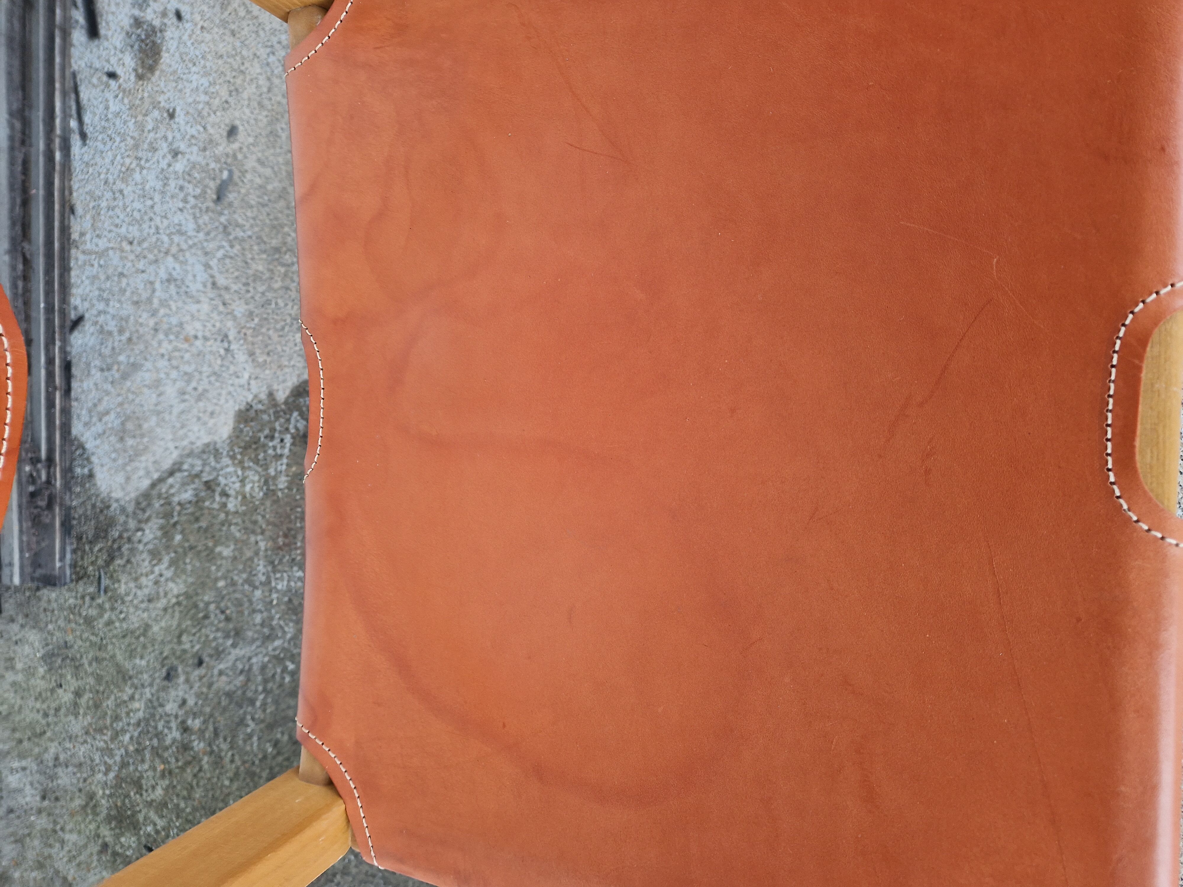Vintage elm chair by Maison Regain, France 1980
