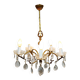 5-light chandelier with tassels