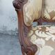 Fauteuil bergère louis XV en Noyer sculpté