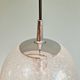 Peill & Putzler blown glass pendant light, 1970s