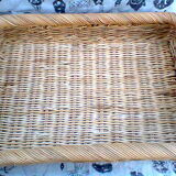 Vintage rattan tray
