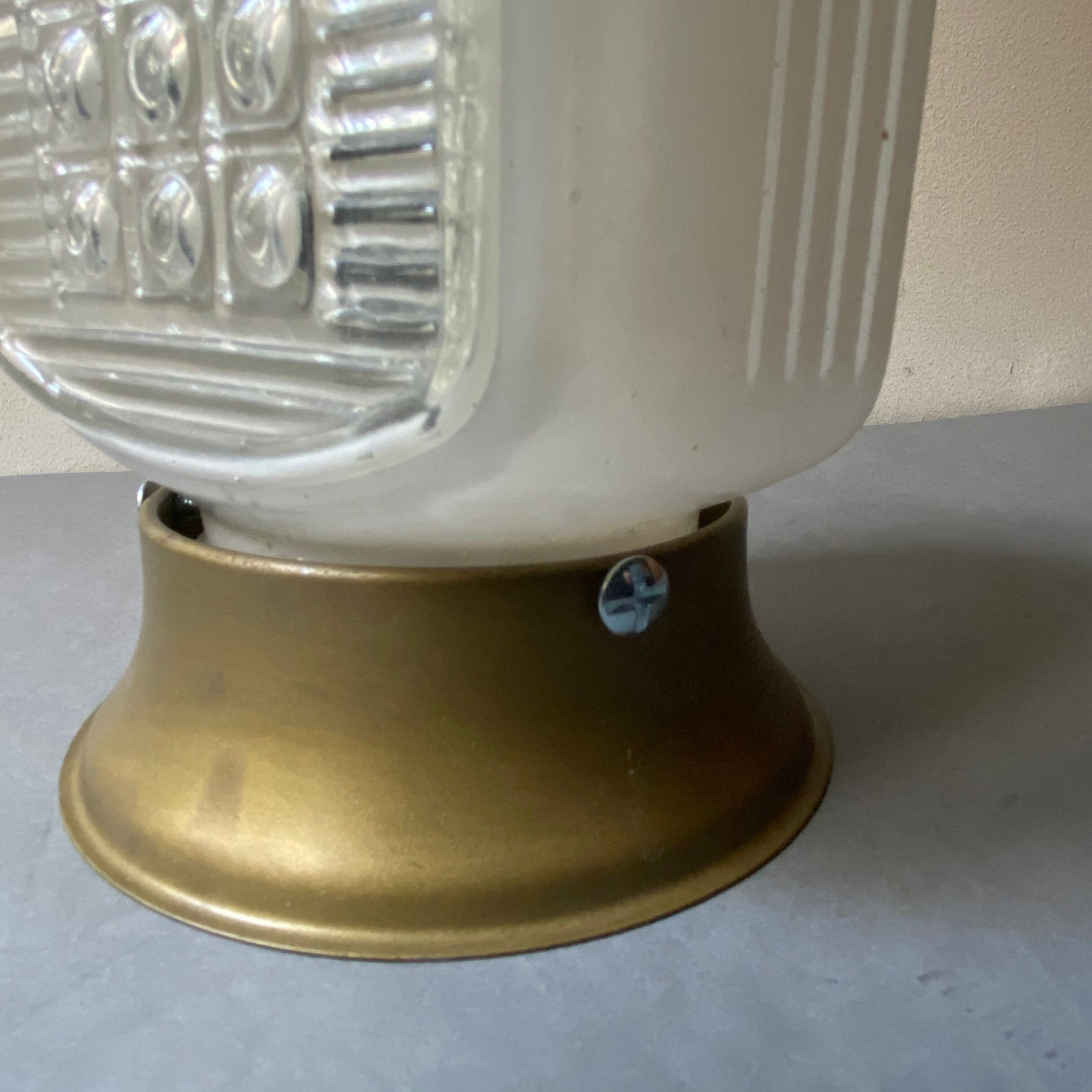 Old wall sconce in glass