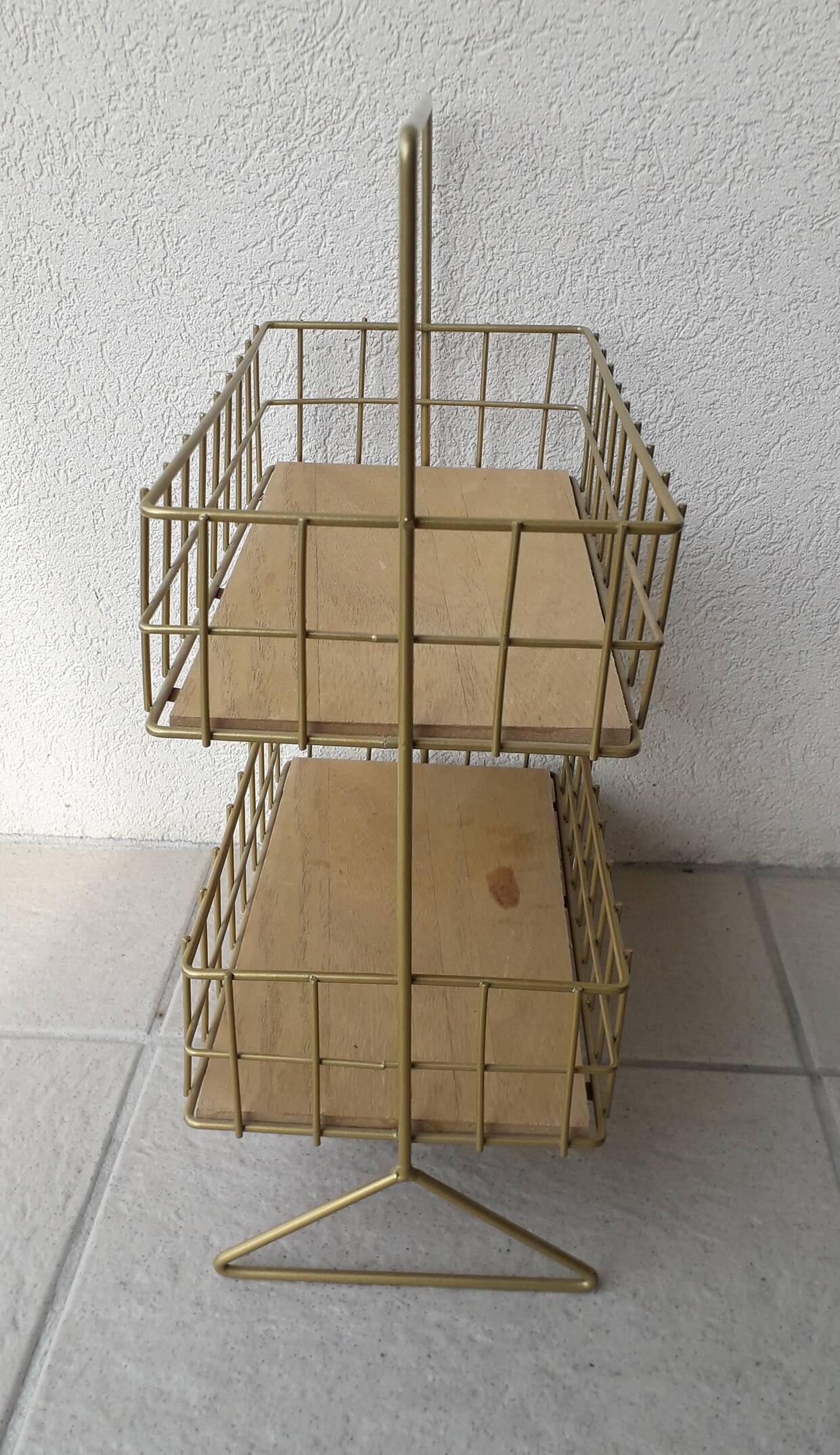 Panier de rangement en métal