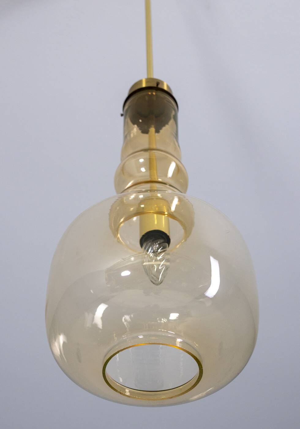 Candlestick, Kamenický Šenov, 1970s, Czechoslovakia
