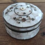 Bronze and mother-of-pearl jewelry box