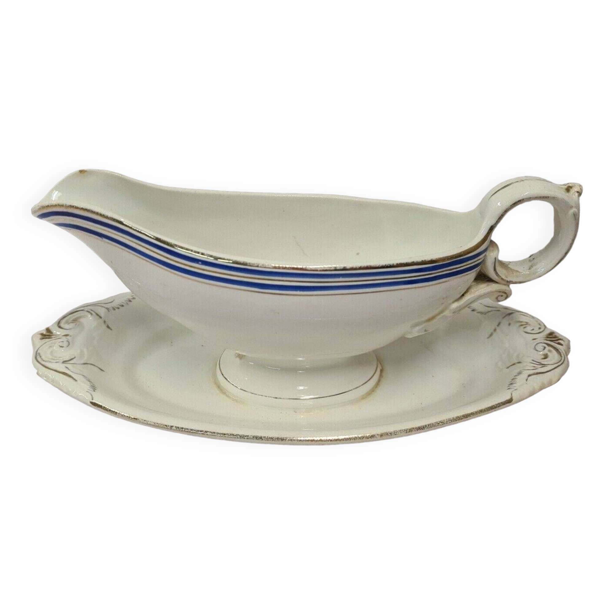White ceramic gravy boat