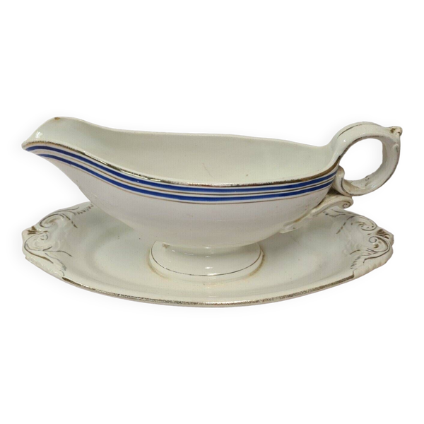 Saucière en céramique blanche