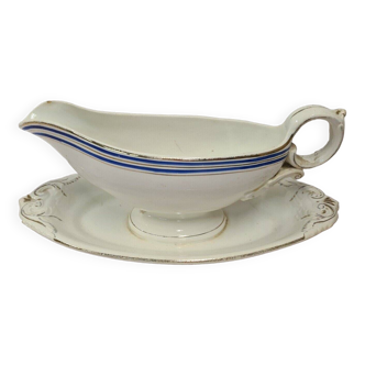 White ceramic gravy boat