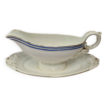 Saucière en céramique blanche