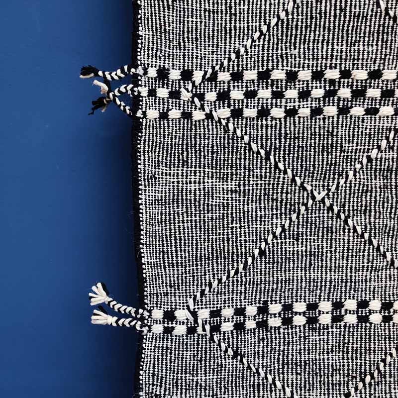 Berber carpet black zanafi 150x250 cm