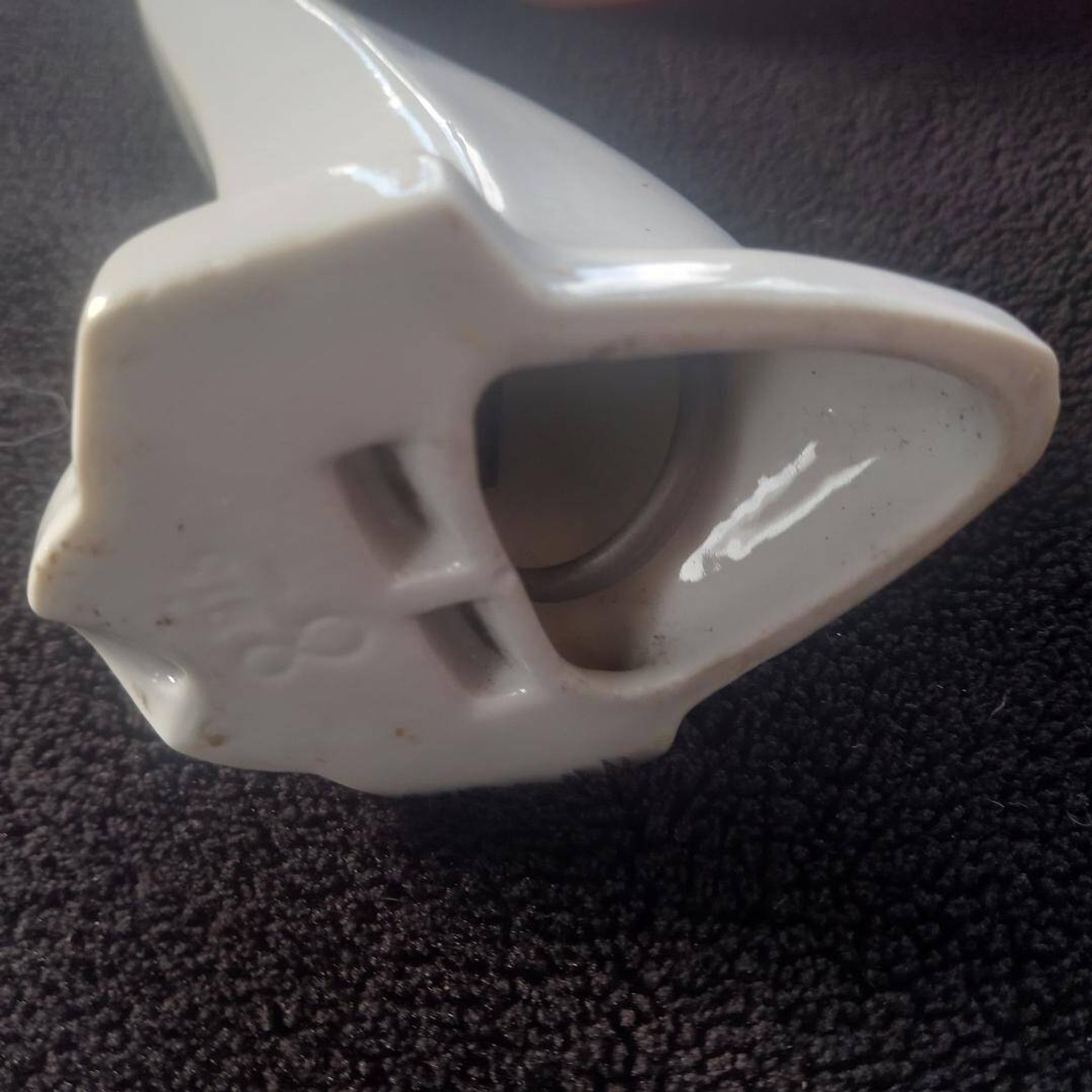 Antique porcelain wall light / art deco opaline bathroom