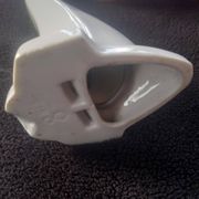 Antique porcelain wall light / art deco opaline bathroom