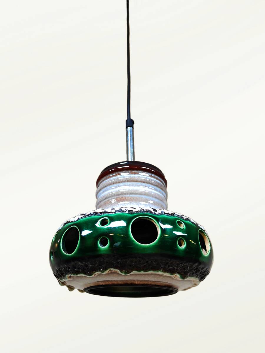 Suspension vintage en lave grasse de conception hollandaise Herda 1970