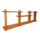 Vintage pine wall shelf in Maison Regain style from the 80s