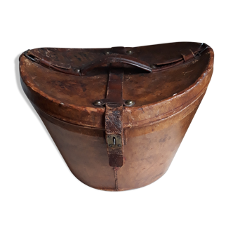 Napoleon III leather hatbox
