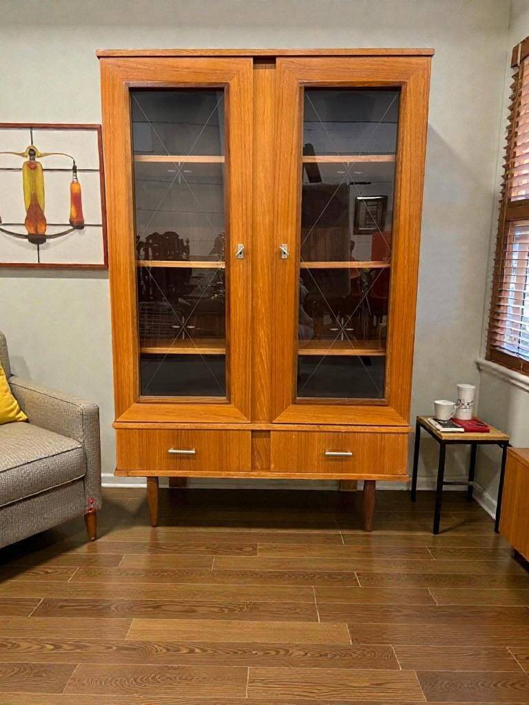 Library / vintage wooden display cabinet