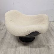Chaise emblématique de l'ère spatiale Rodica par Mario Brunu pour Comfort, Italie 1960