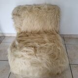 1970s furry armchair