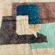 Handmade pure wool Berber rug size 2/3 m