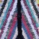 Moroccan carpet boucherouite colored - 94 x 202 cm
