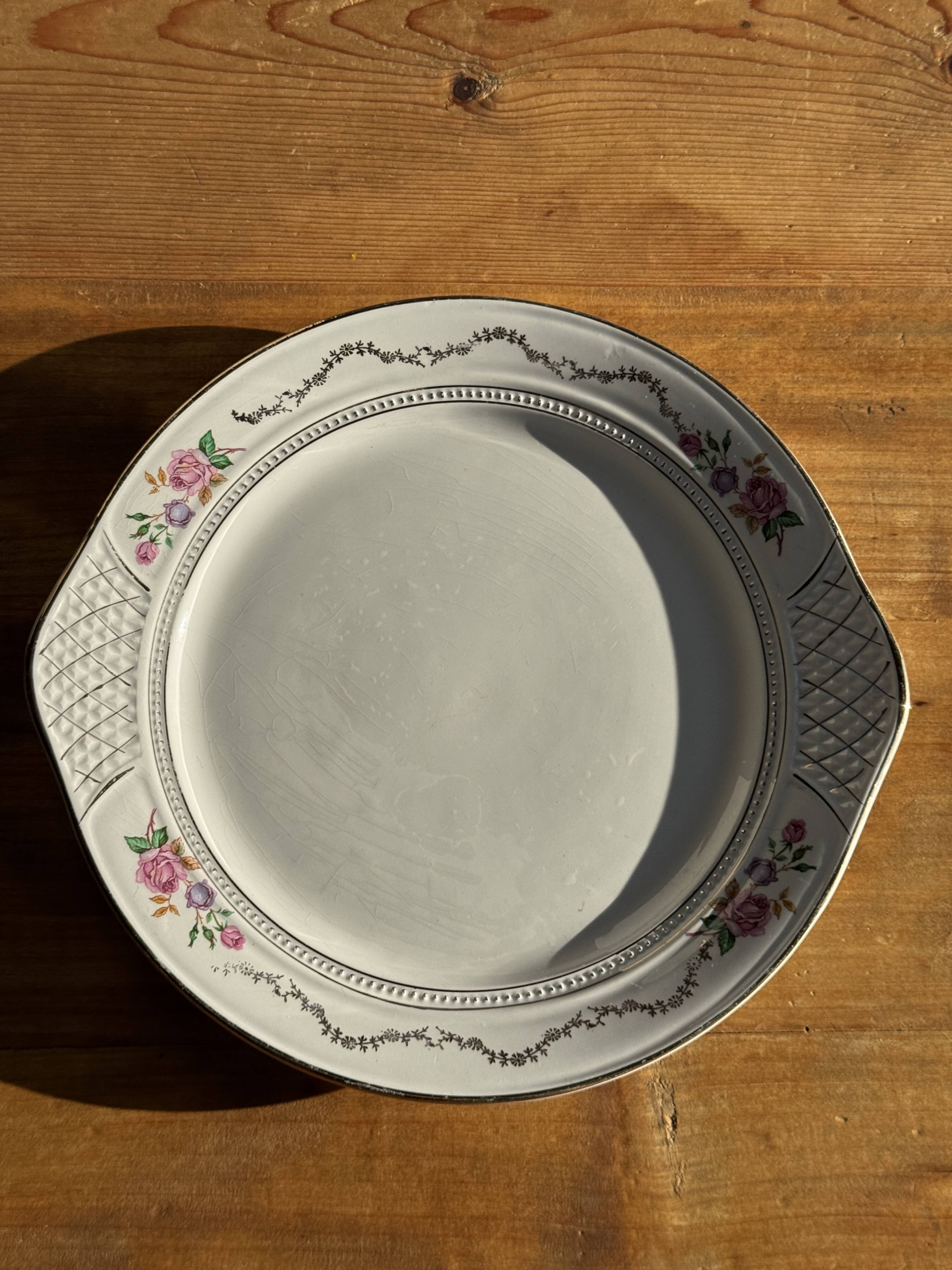 L'Amandinoise rose gold tart dish D30