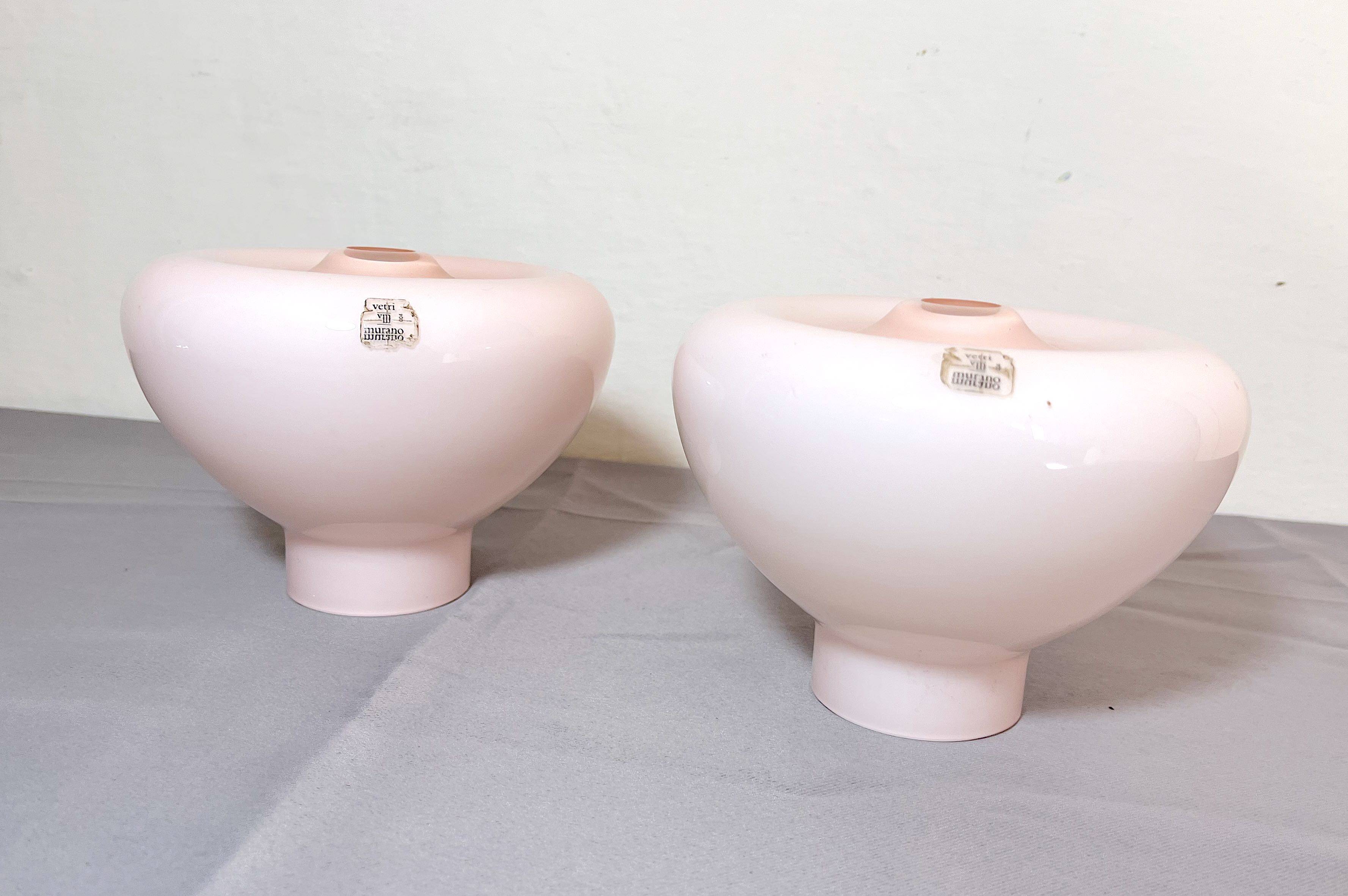 Pair of Murano glass bedside lamps, 1970