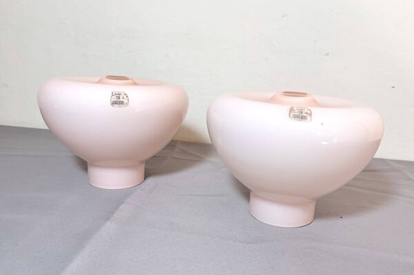 Paire de lampes de chevets en verre de Murano, 1970