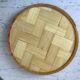 Rattan and butterfly tray in taxyderma 60s-70s