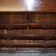 George III oak secretary bookcase circa 1760, Thomas Chippendale style.