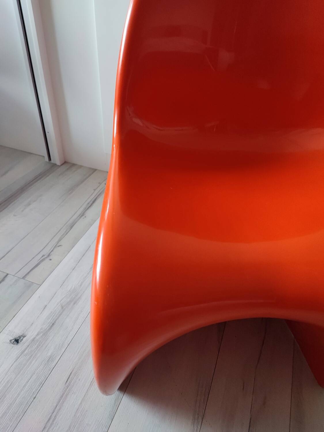 Orange Panton chairs 1974