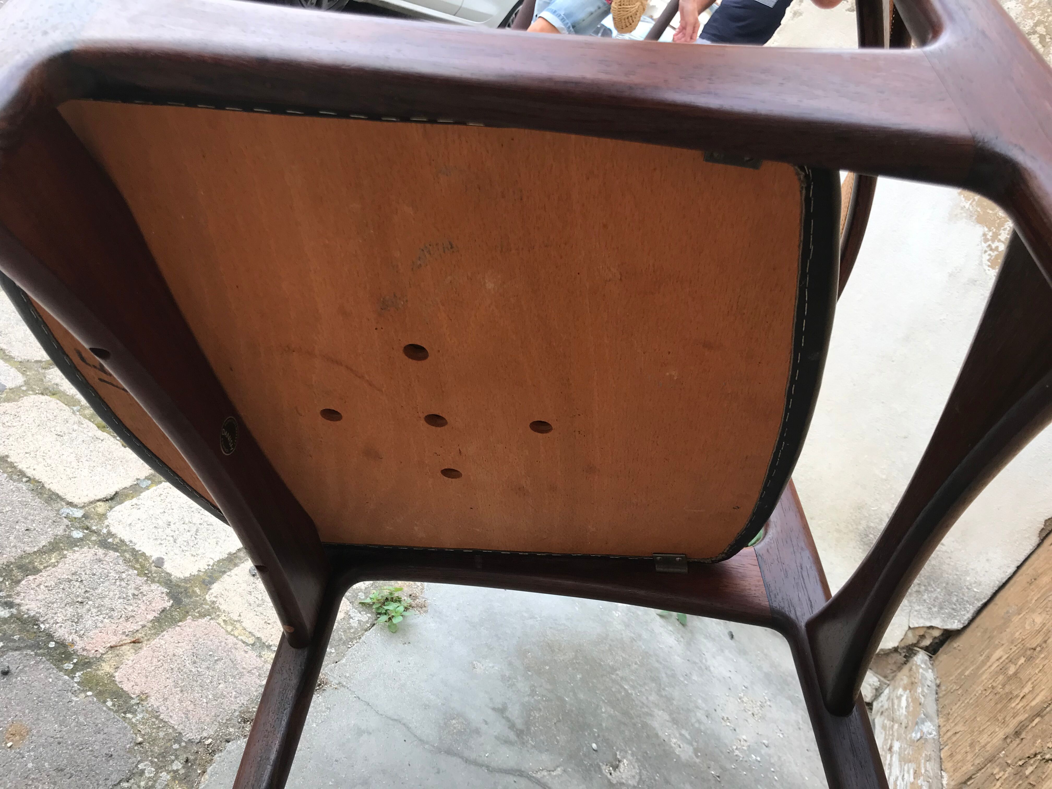 Scandinavian armchair signed