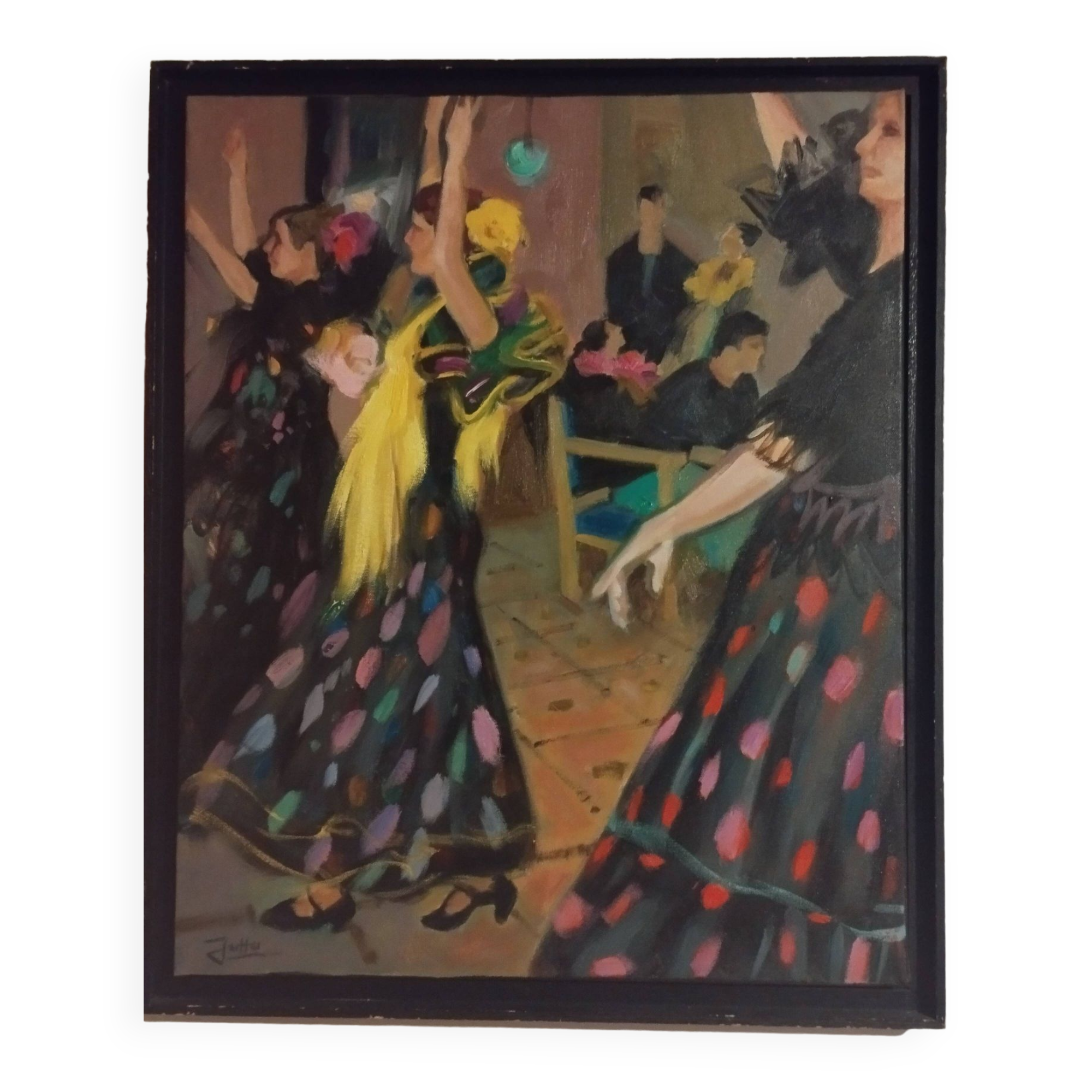 painting flamenco dancers