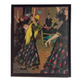 painting flamenco dancers