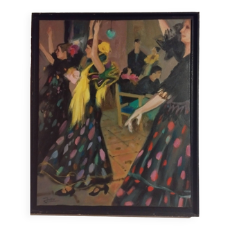 tableau les danseuses de flamenco