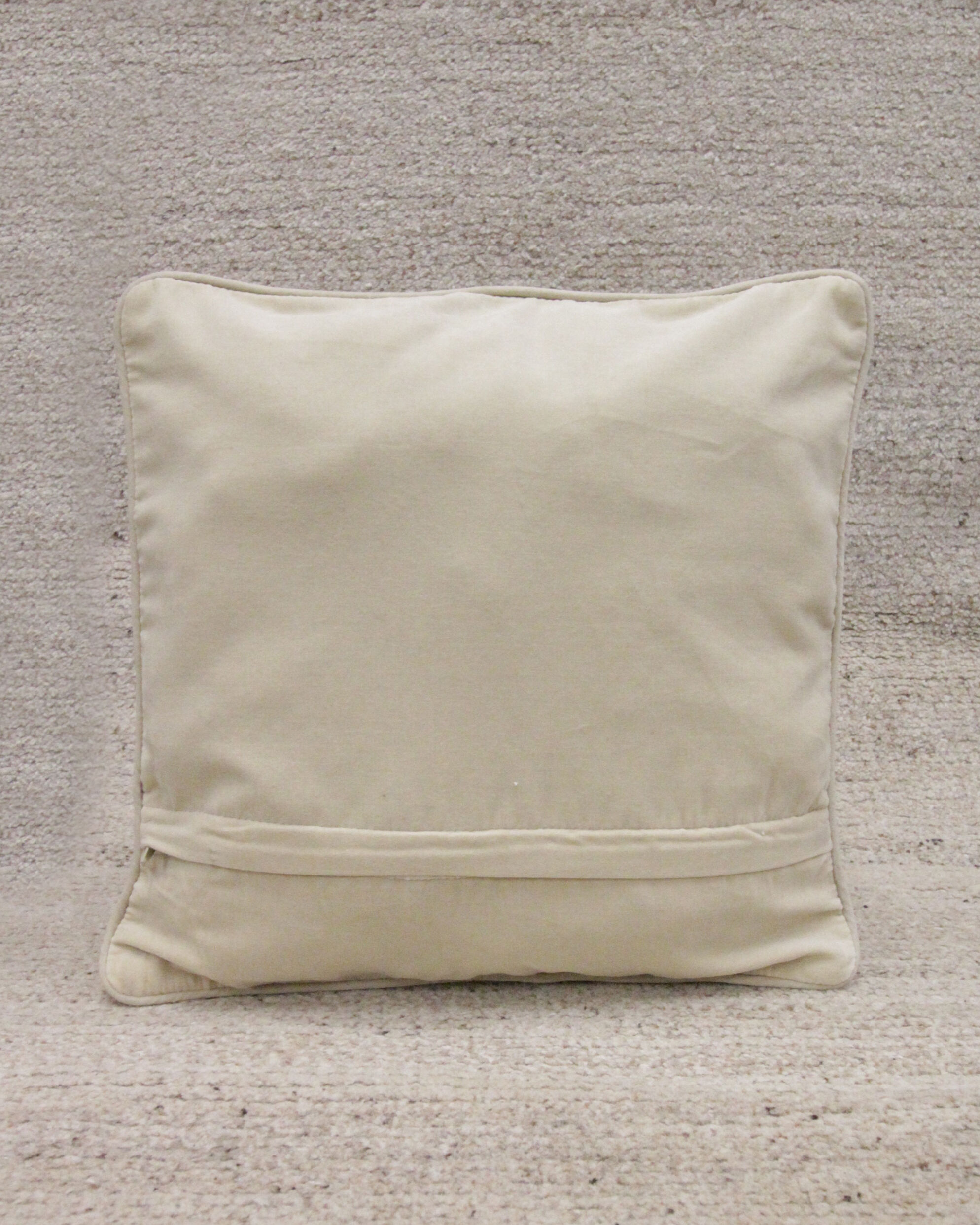 Vintage Handmade Red Flower Wool Cushion Cover- 35x35cm