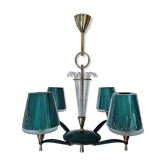 Chandelier of the end of the era art deco design 1940s
