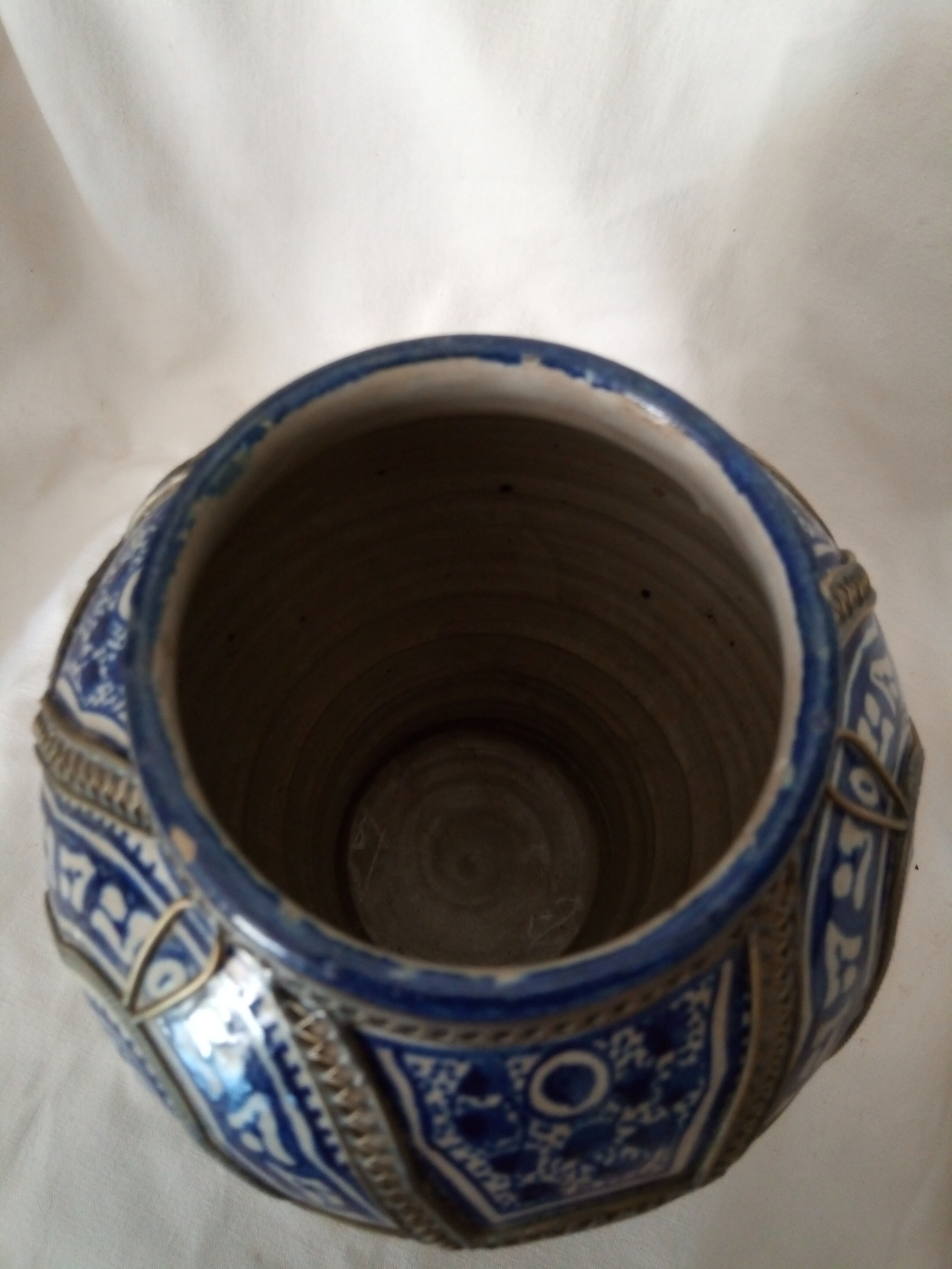 Ancient vase in earthenware from Fez, Morocco