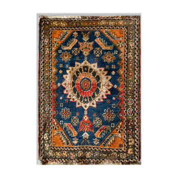 Small handwoven oriental persian hamadan rug- 46x80cm