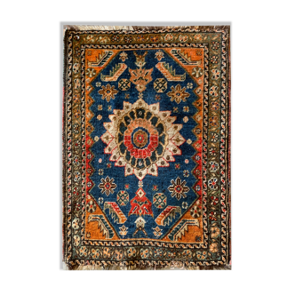 Small handwoven oriental persian hamadan rug- 46x80cm